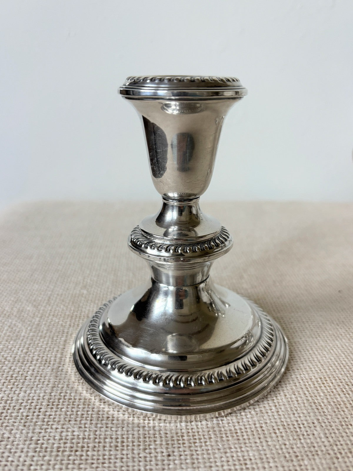 Pair of EMPIRE Sterling Silver Convertible Candelabras