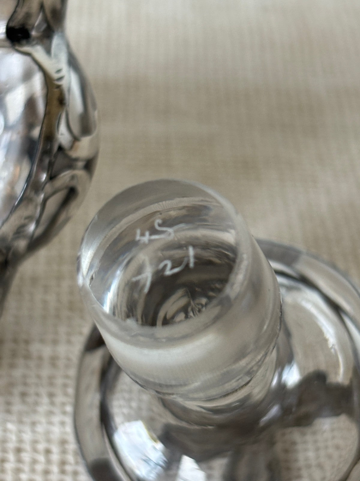 Art Nouveau Sterling Overlay Perfume Bottle by Alvin