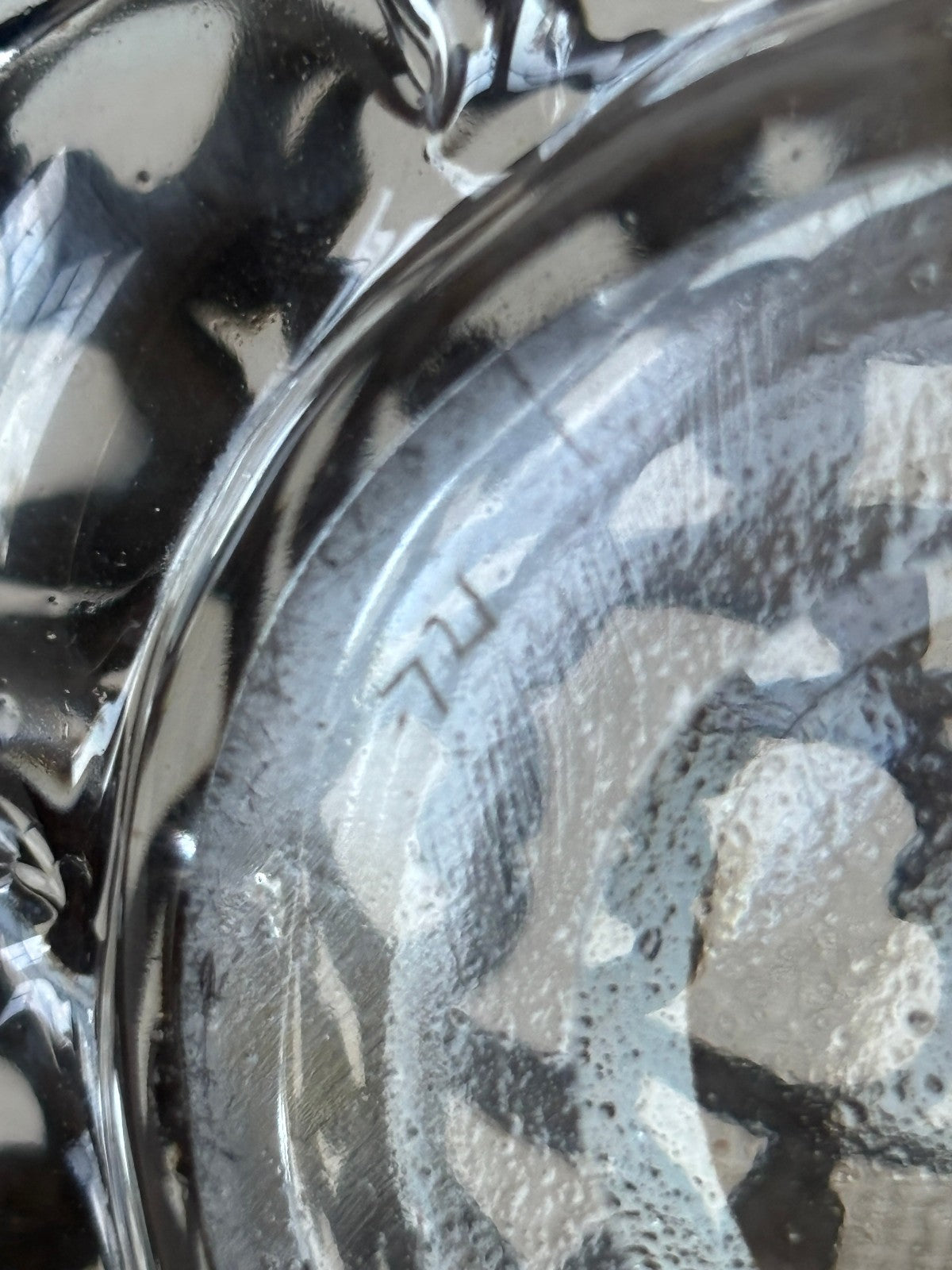 Art Nouveau Sterling Overlay Perfume Bottle by Alvin