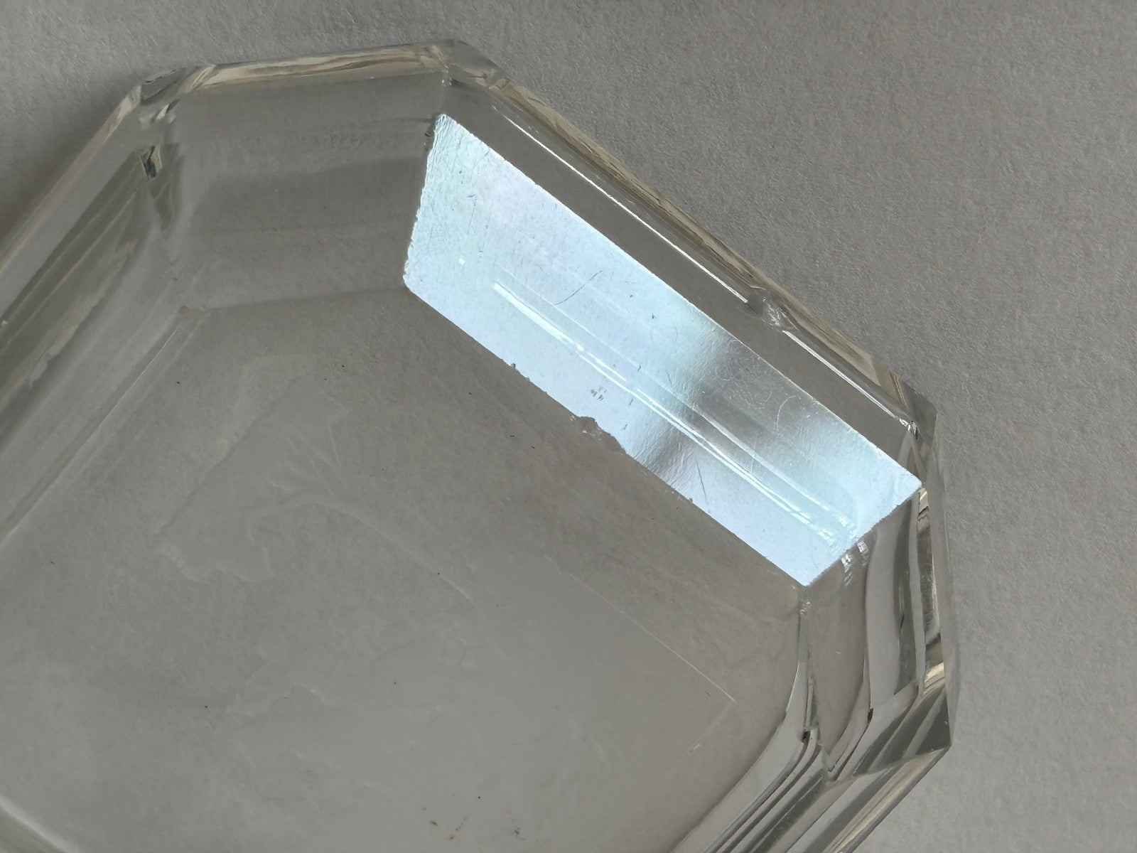 Art Deco Heinrich Hoffmann Intaglio Glass Pin or Ash Trays Equestrian Hunt with Dogs