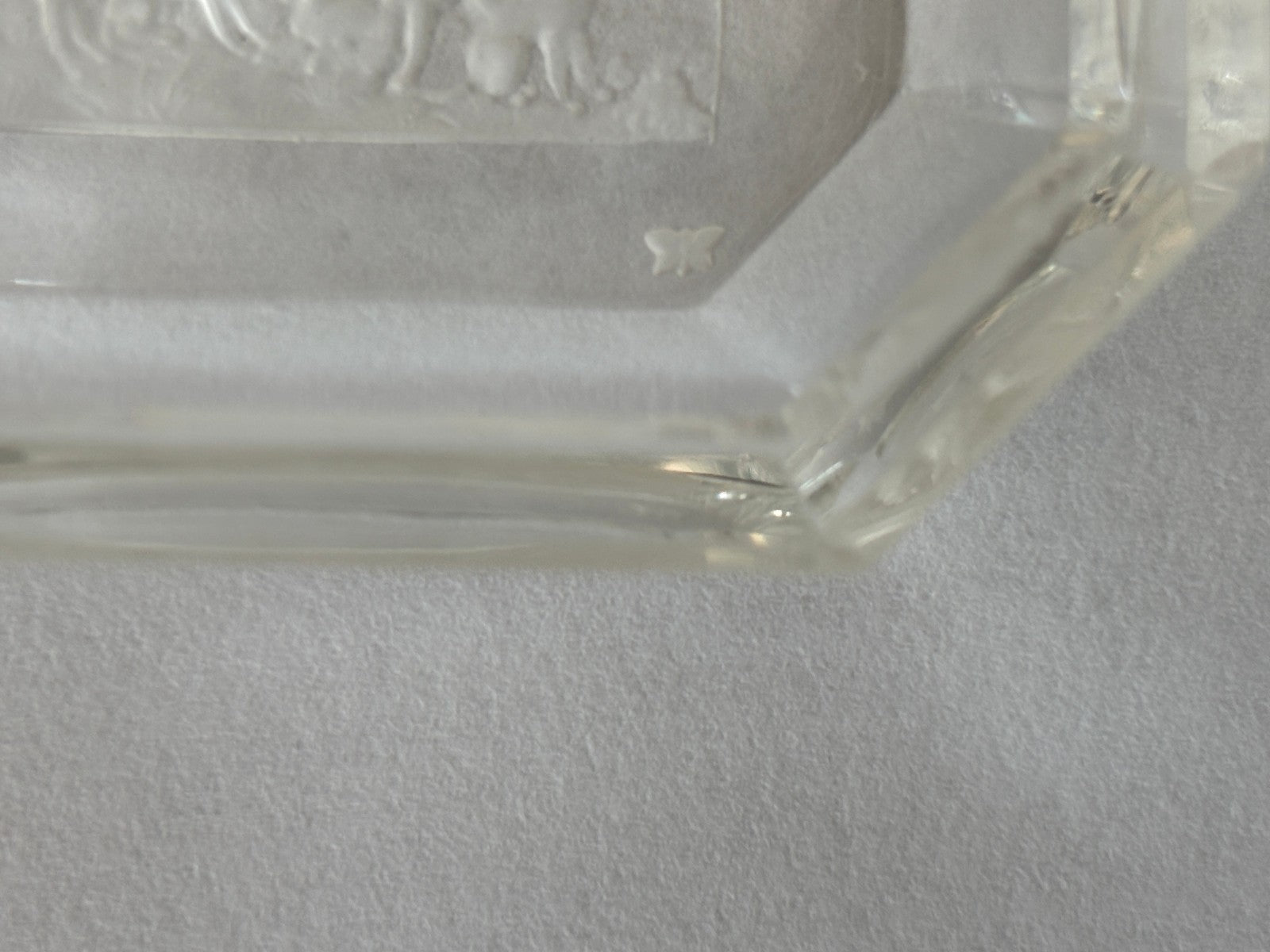 Art Deco Heinrich Hoffmann Intaglio Glass Pin or Ash Trays Equestrian Hunt with Dogs