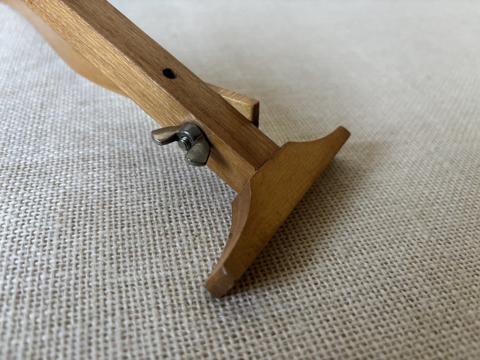 Art Deco 2-sided adjustable Bentwood Neck Hook Shaving Mirror