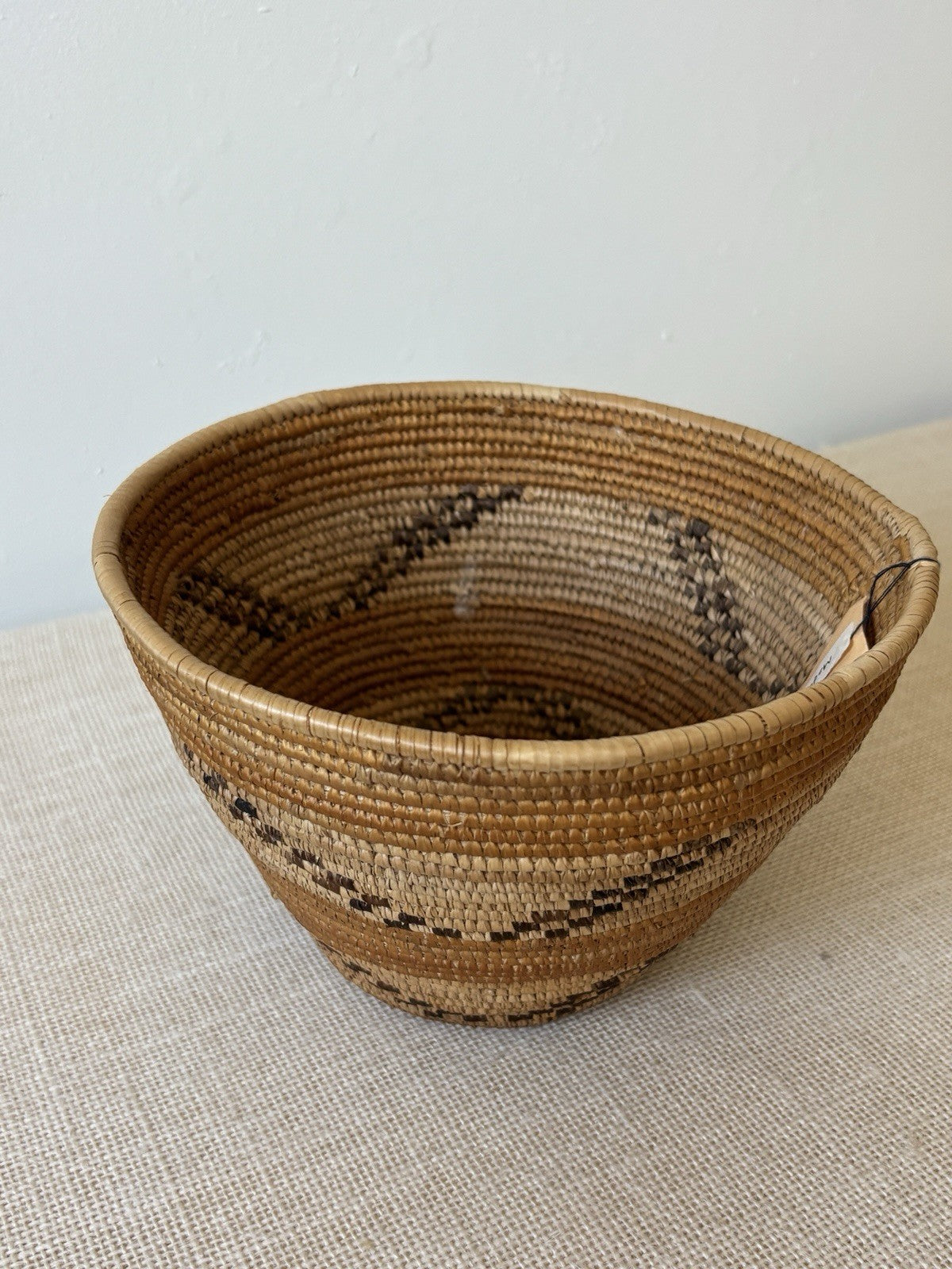 Coiled Hand Woven Grain Basket from Uganda