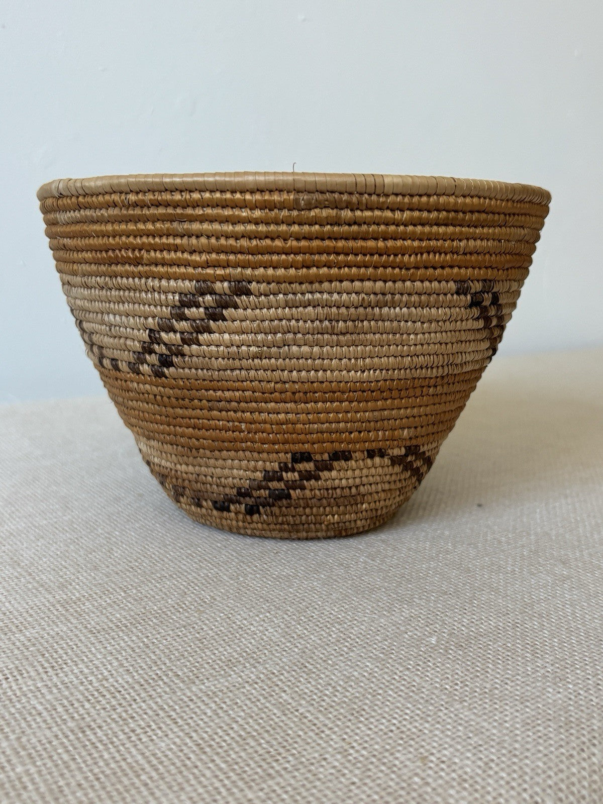 Coiled Hand Woven Grain Basket from Uganda