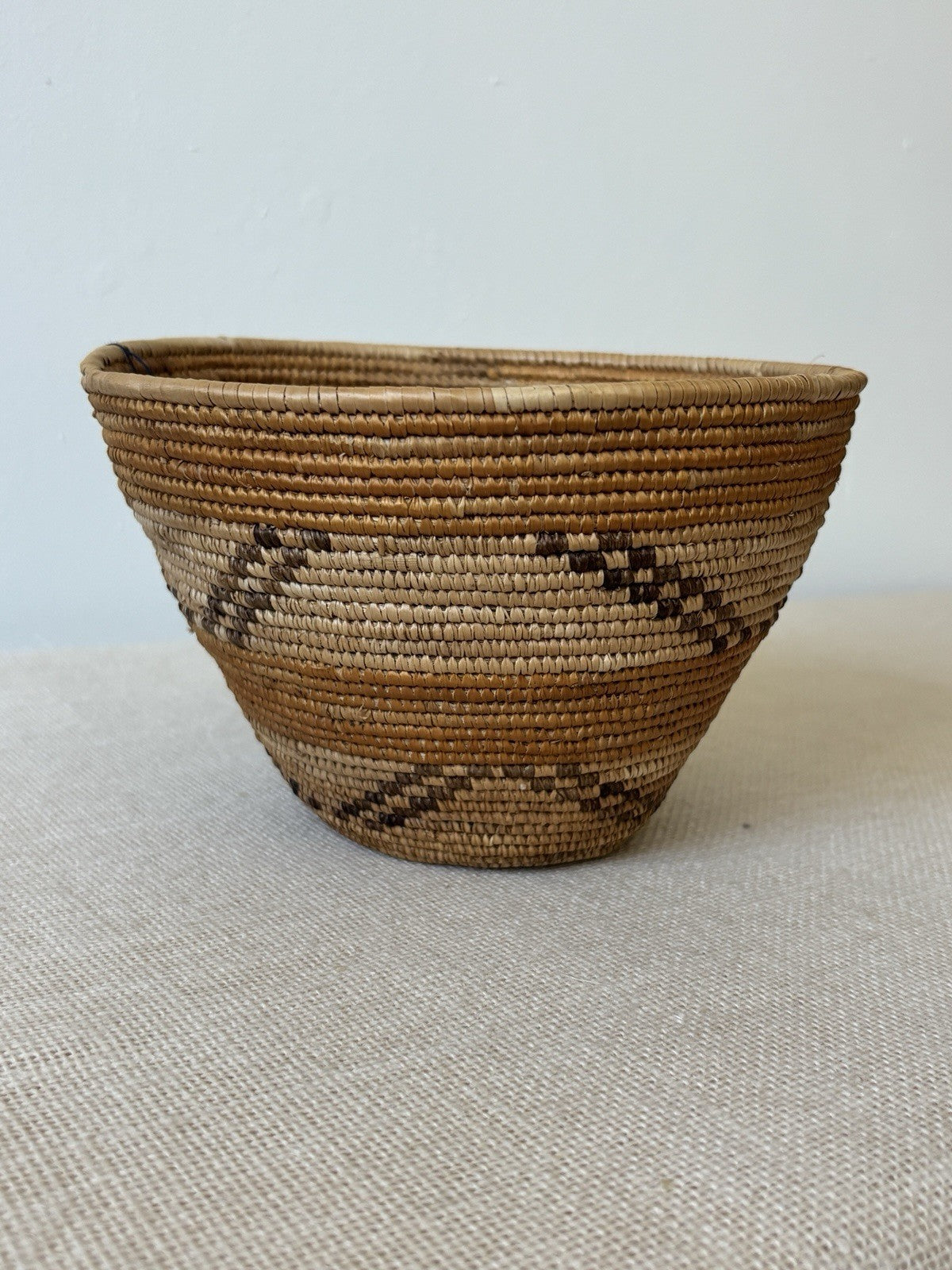 Coiled Hand Woven Grain Basket from Uganda