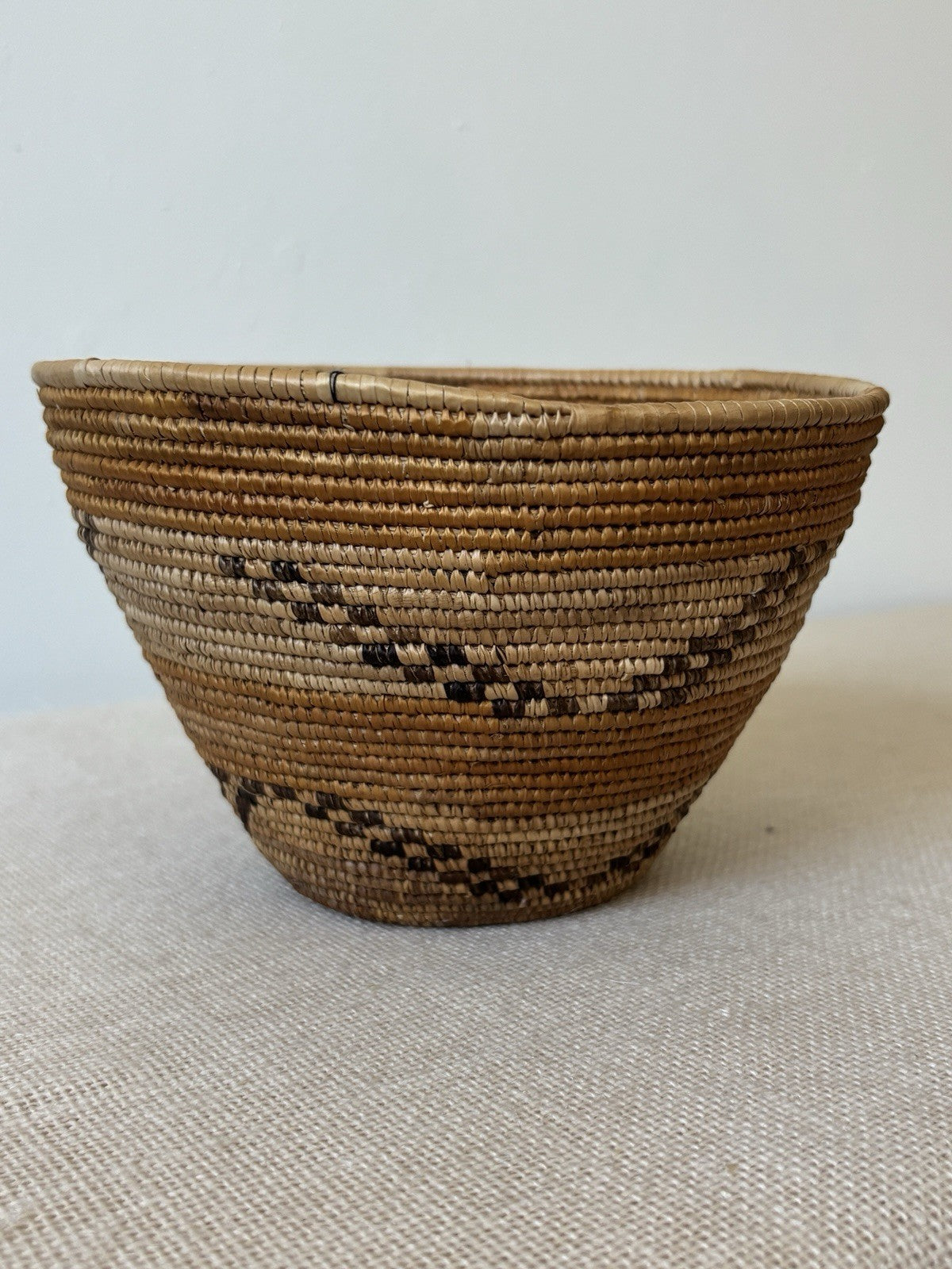 Coiled Hand Woven Grain Basket from Uganda