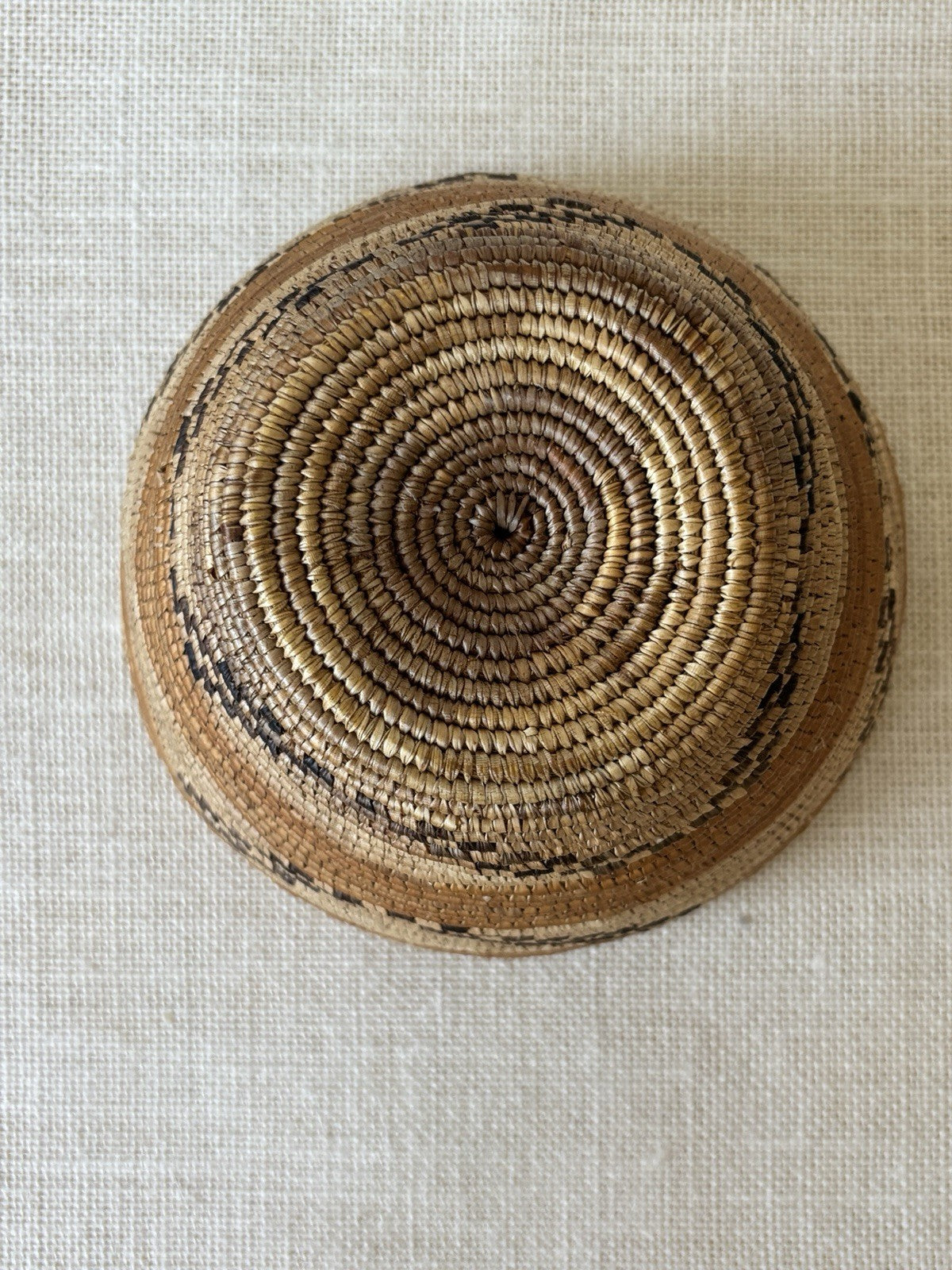 Coiled Hand Woven Grain Basket from Uganda