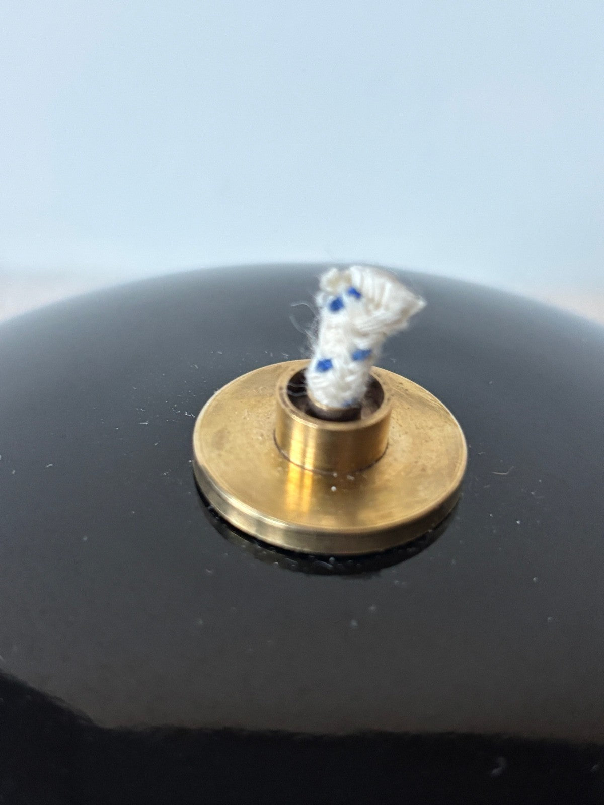 Modern Black Orb Stoneware Oil Lamps by Hoganas Keramik Sweden, Set of 2