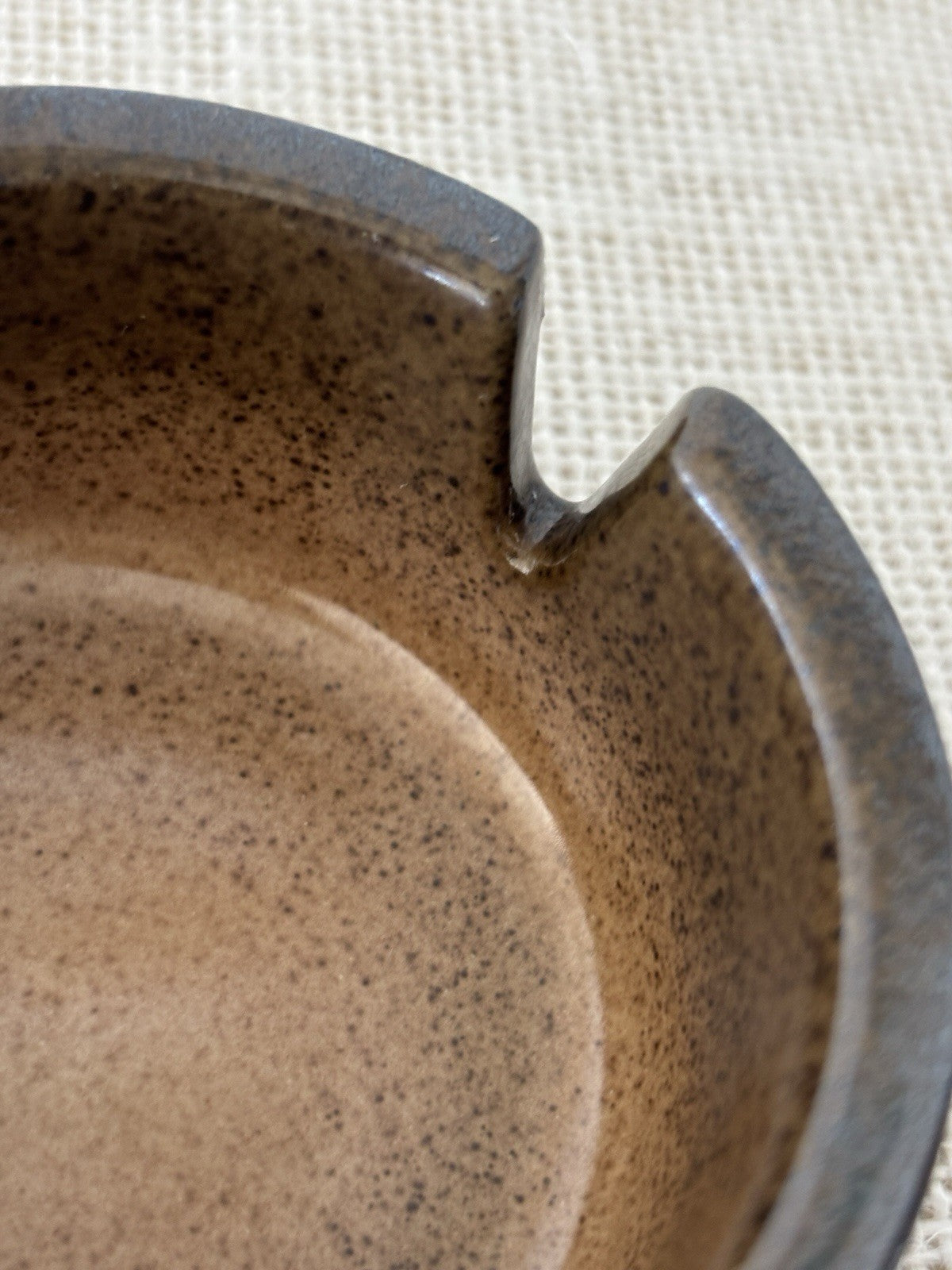 2 Heath Ceramics Ash Trays Speckled Brown & Green