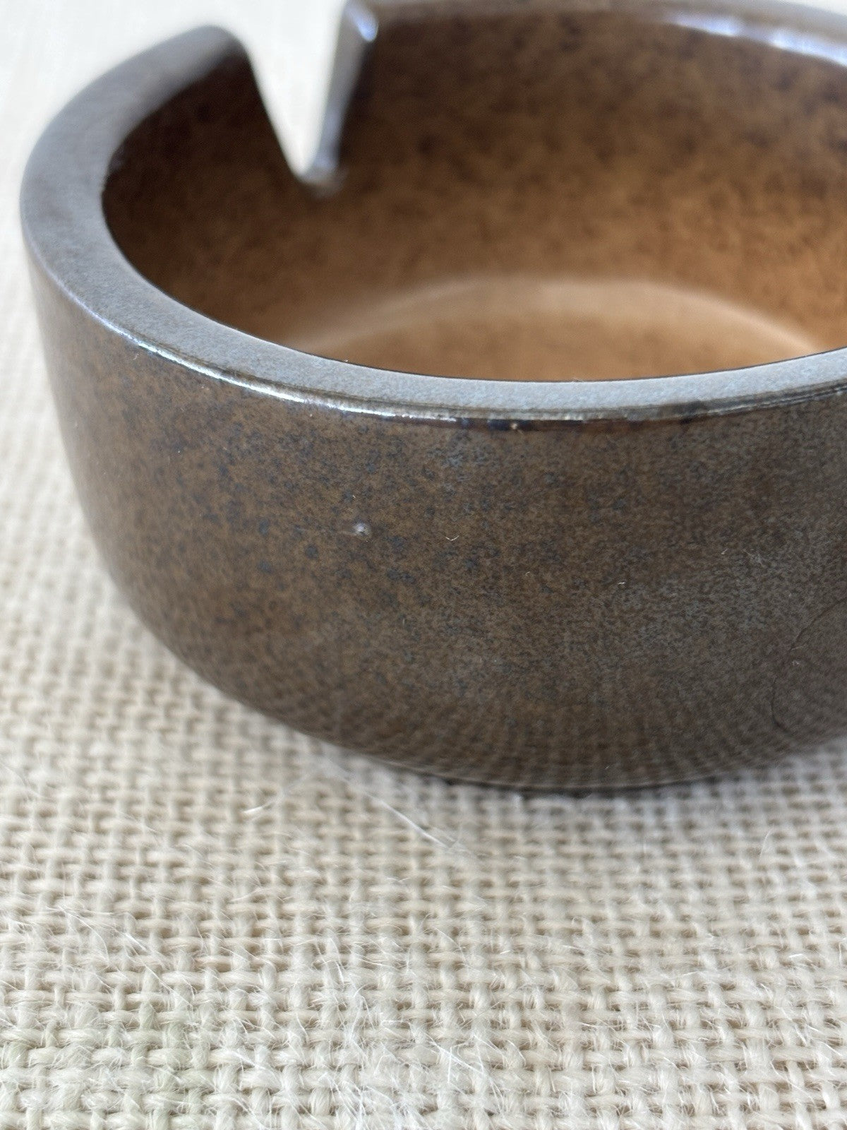 2 Heath Ceramics Ash Trays Speckled Brown & Green