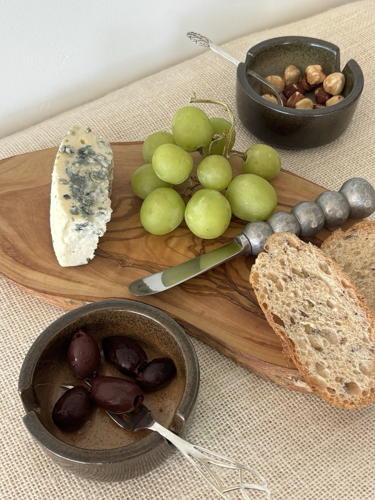 2 Heath Ceramics Ash Trays Speckled Brown & Green