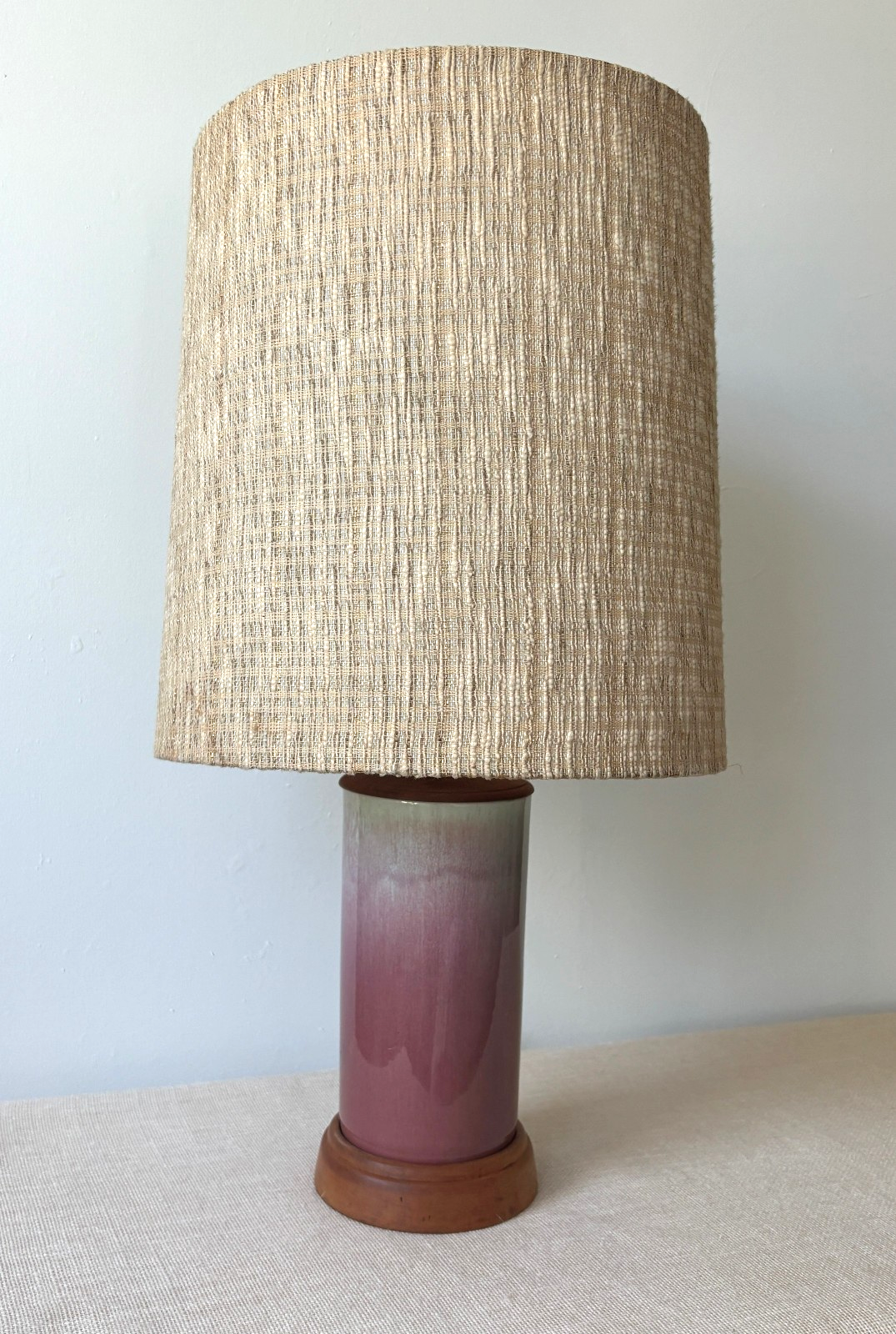 Vintage MCM William Manker Studio California Art Pottery Lamp