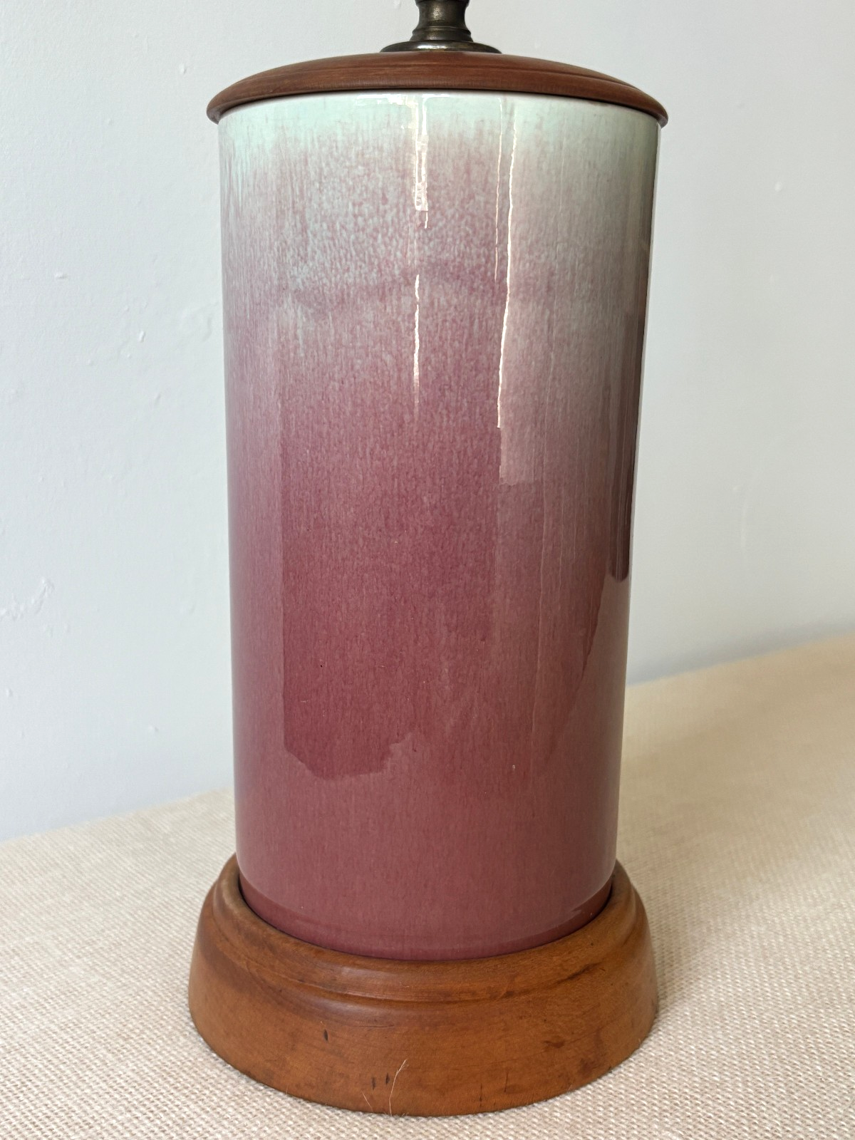 Vintage MCM William Manker Studio California Art Pottery Lamp