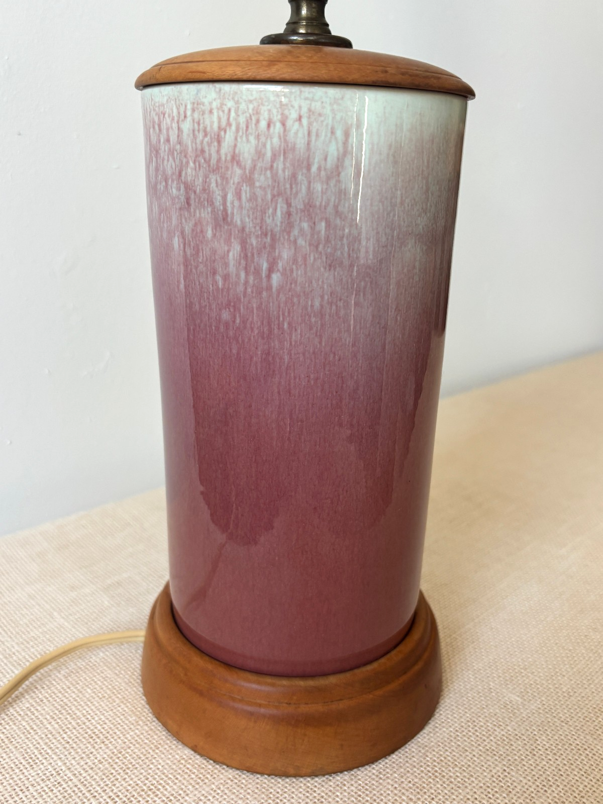 Vintage MCM William Manker Studio California Art Pottery Lamp