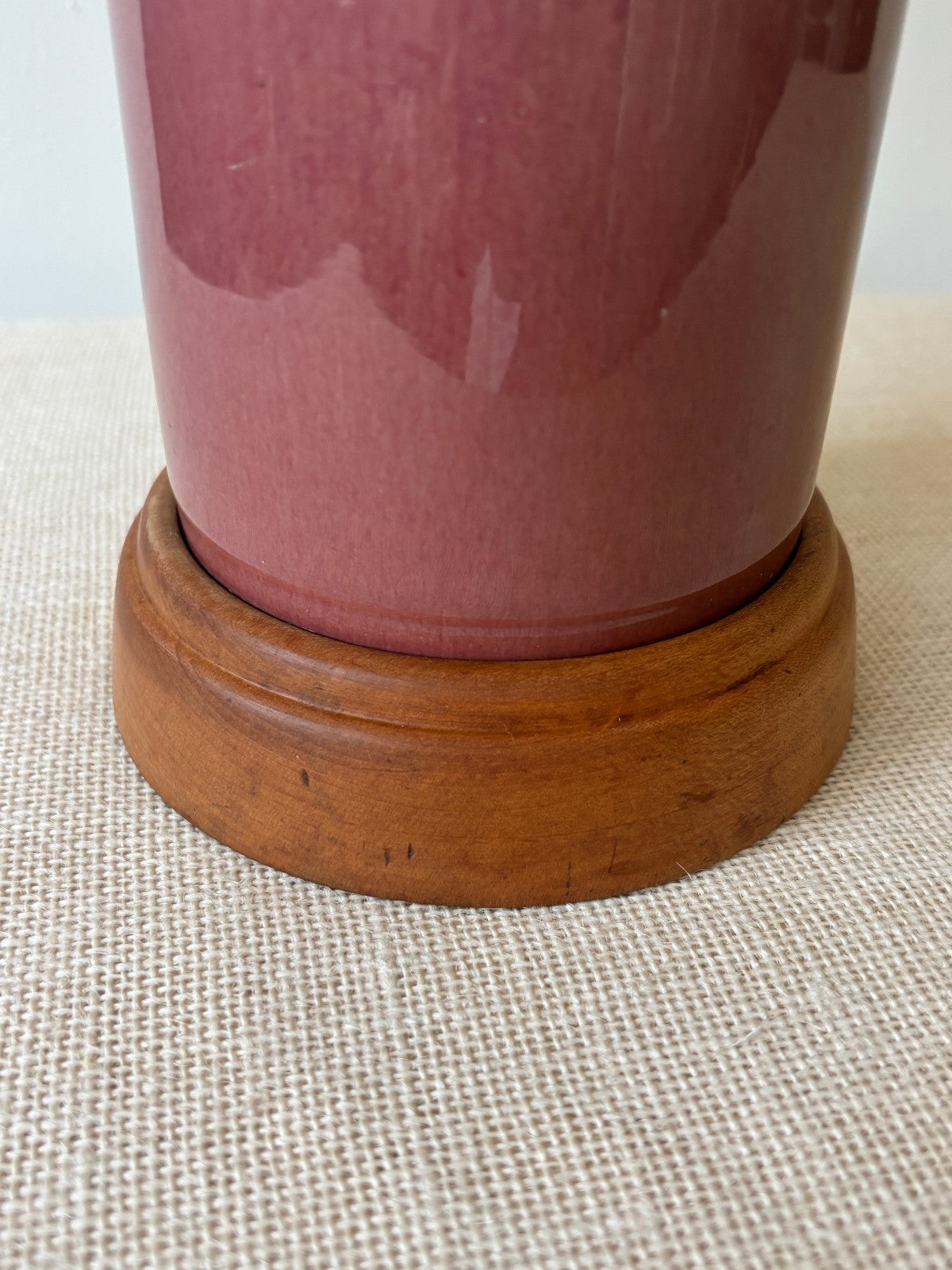 Vintage MCM William Manker Studio California Art Pottery Lamp