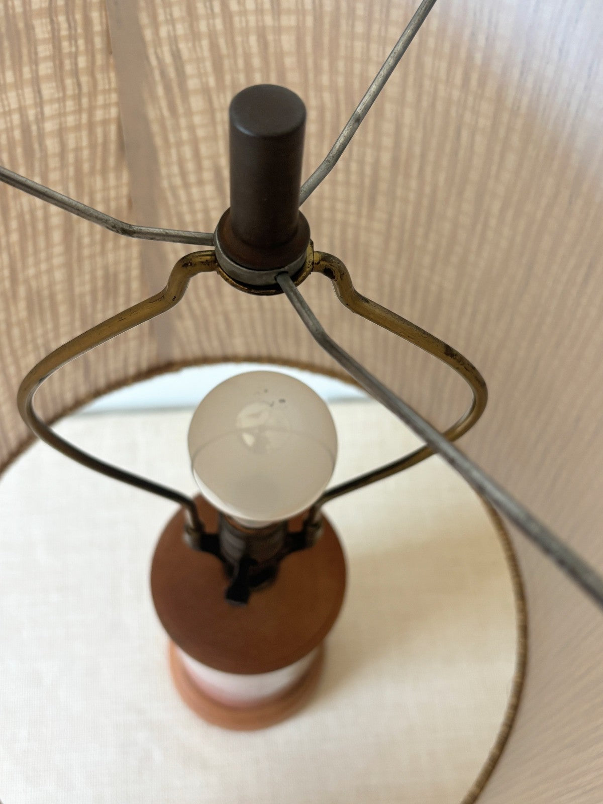 Vintage MCM William Manker Studio California Art Pottery Lamp