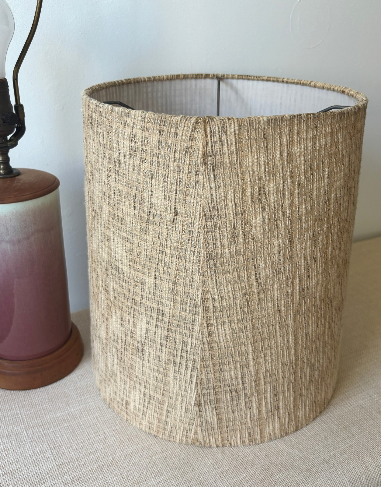 Vintage MCM William Manker Studio California Art Pottery Lamp