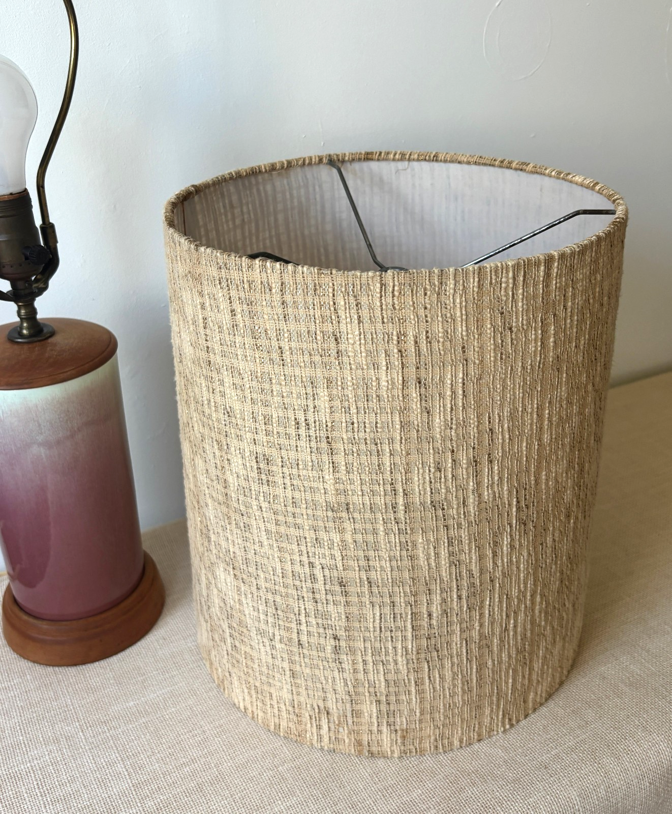 Vintage MCM William Manker Studio California Art Pottery Lamp