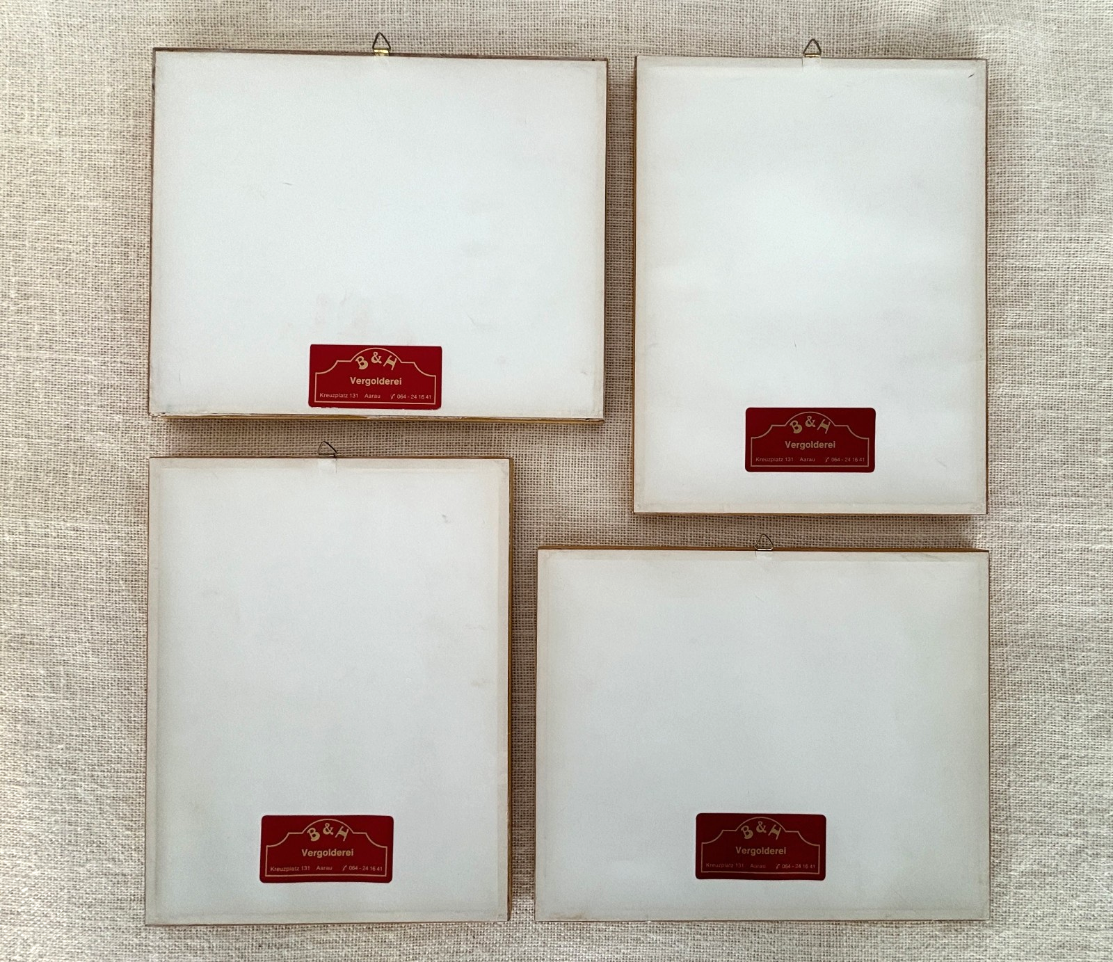 Antique German hand colored Botanical (Fruit) Engravings in Gilt Frames