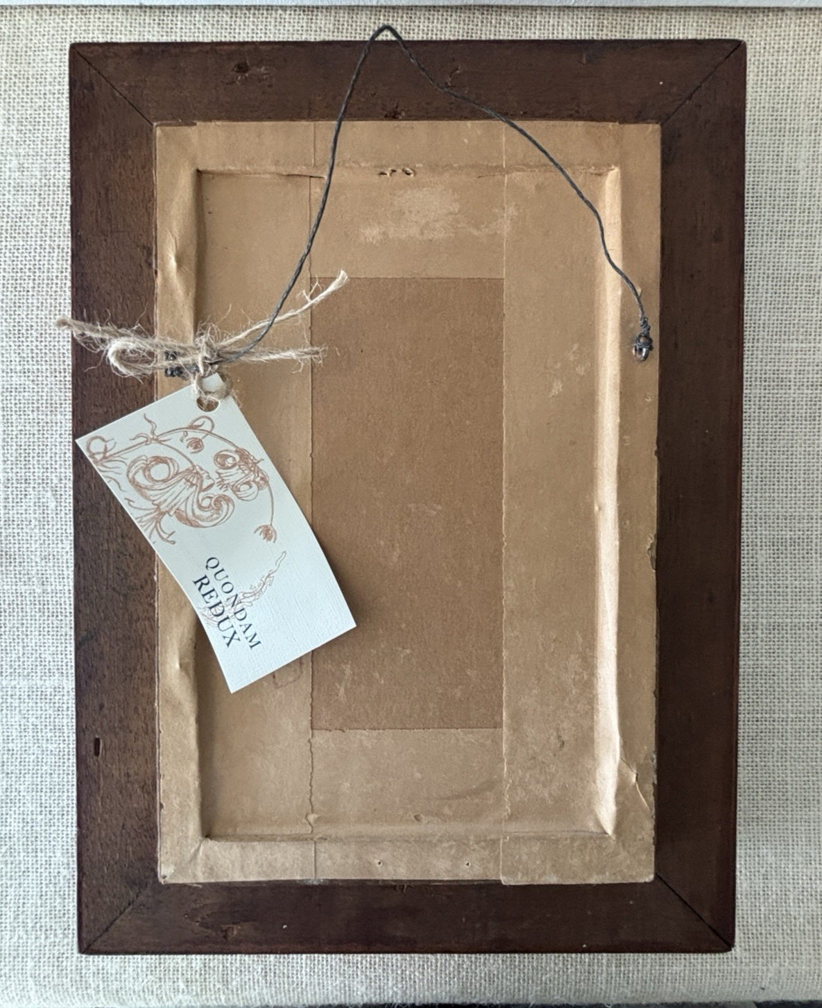 Antique Eastlake Deep Well Picture Frame with Mirror