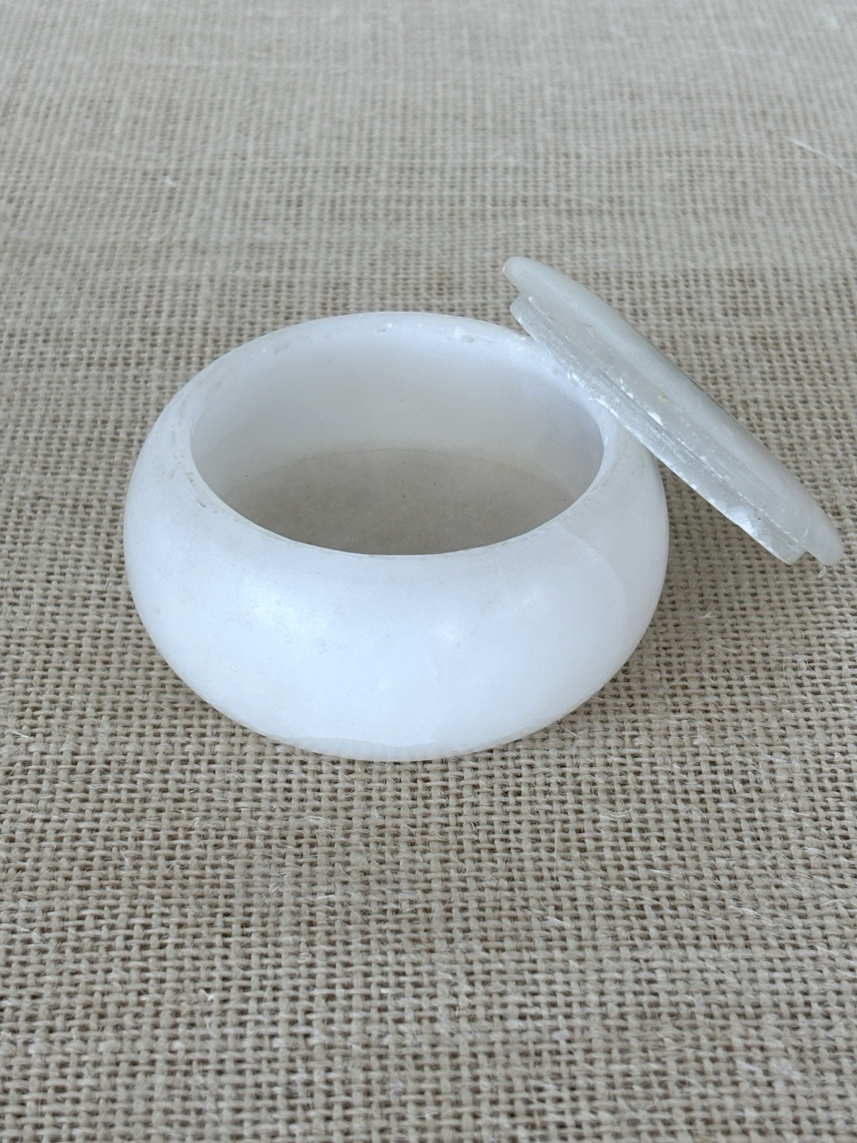 Micro Mosaic Italian Alabaster lidded Jar or Box