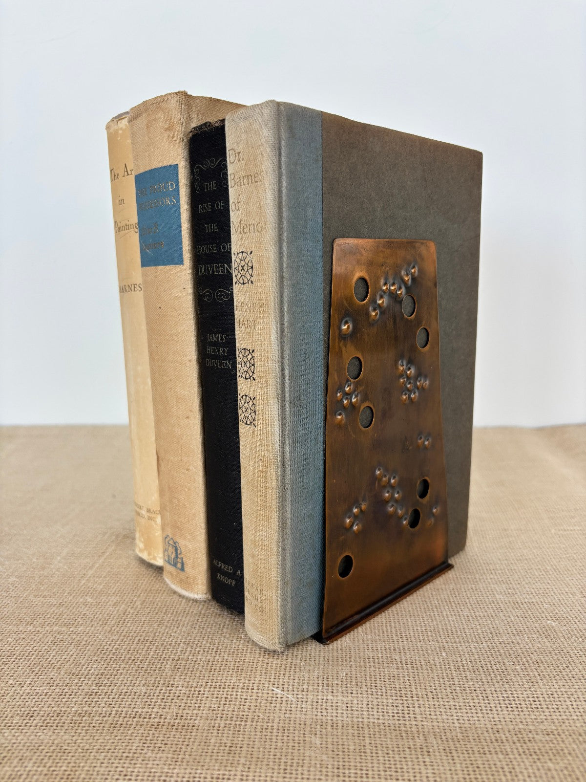 Brutalist Studio Art Copper Bookends by Schaefer Germany