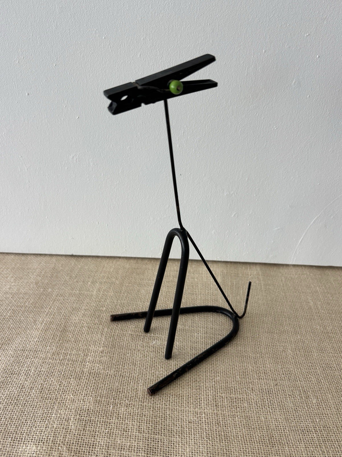 MCM Wire Dog Note Holder Desk Accessory attributed to Tony Paul