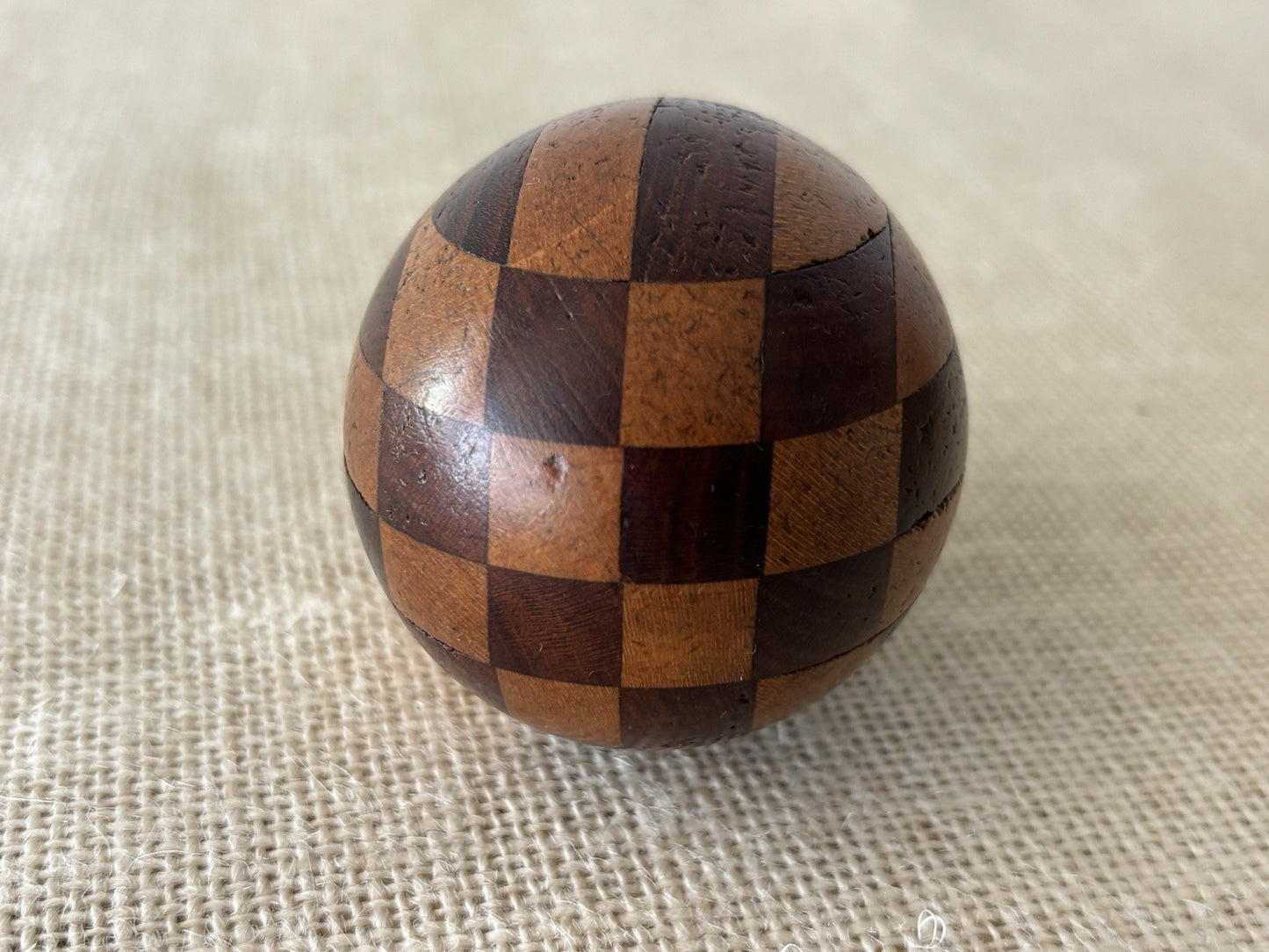 Arts & Crafts Intarsia Inlay Turned Wood Darning Eggs, set of 5