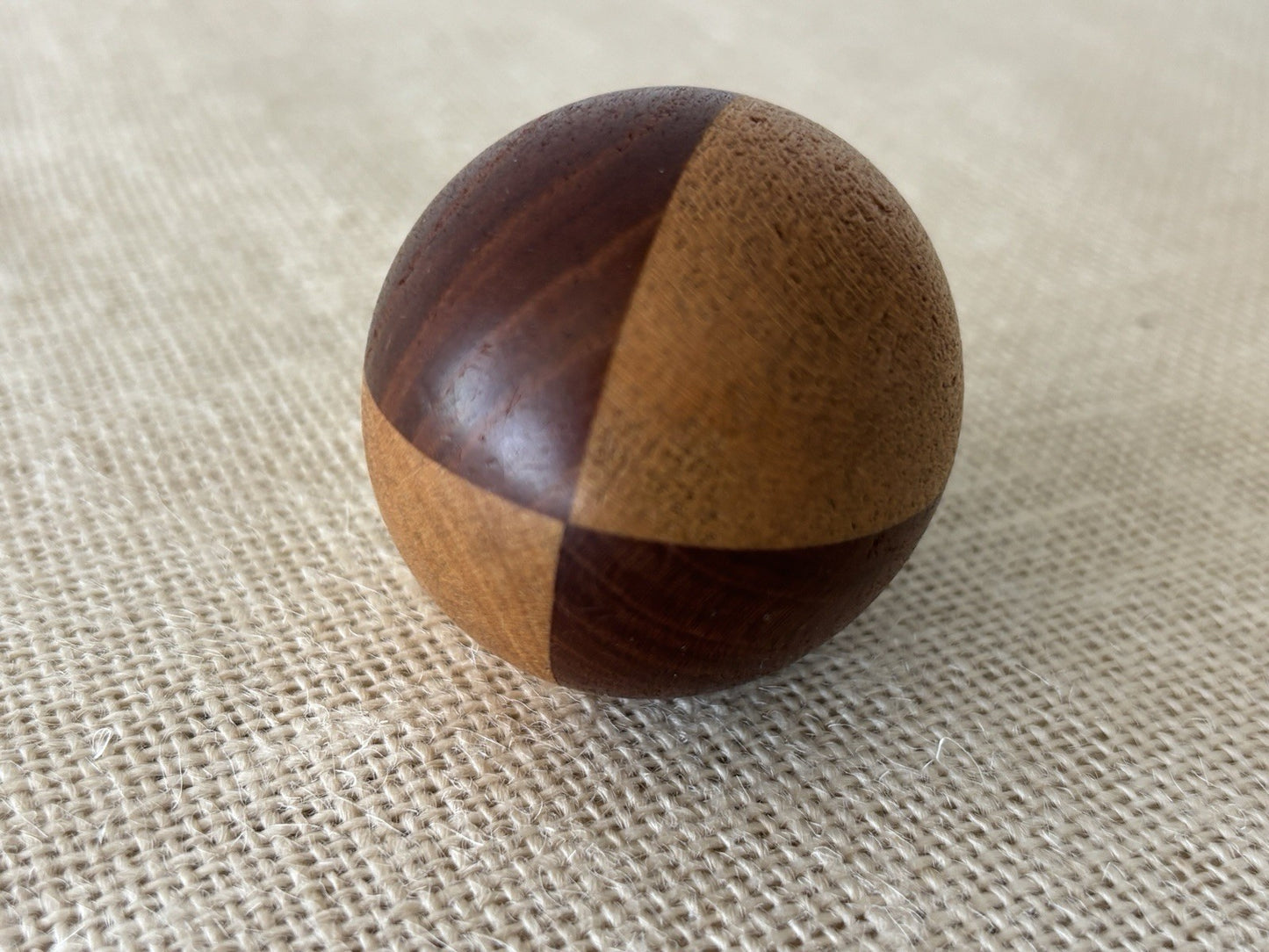 Arts & Crafts Intarsia Inlay Turned Wood Darning Eggs, set of 5