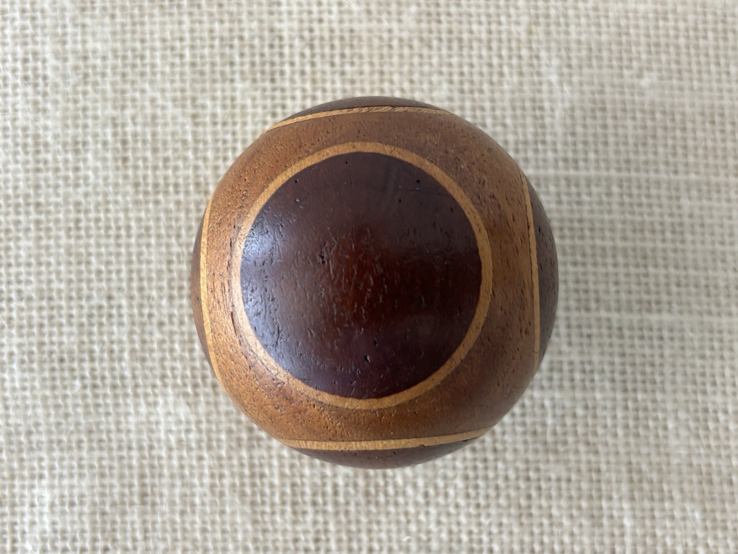Arts & Crafts Intarsia Inlay Turned Wood Darning Eggs, set of 5