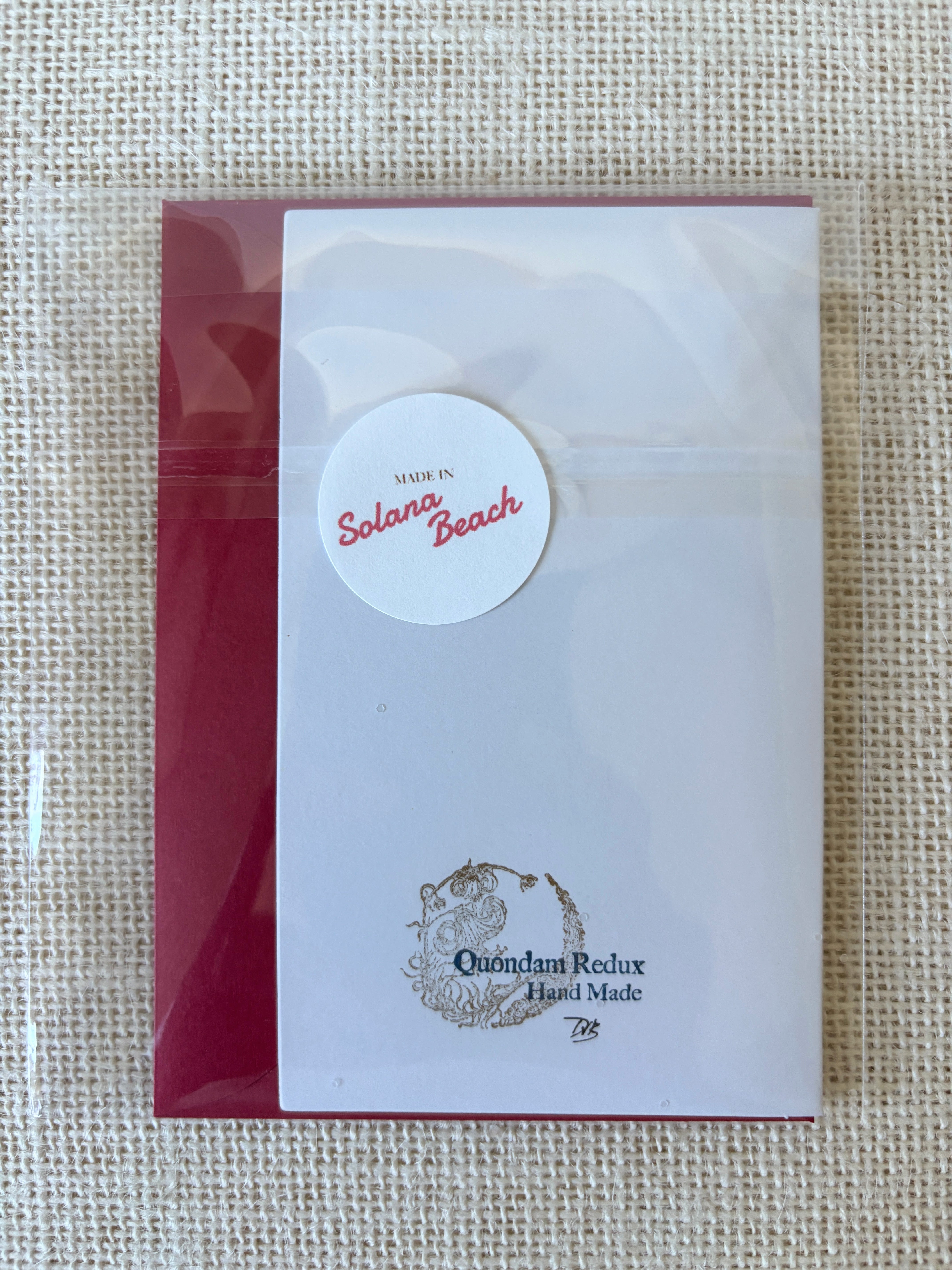 QR Hand Made: Palm Series Christmas Card