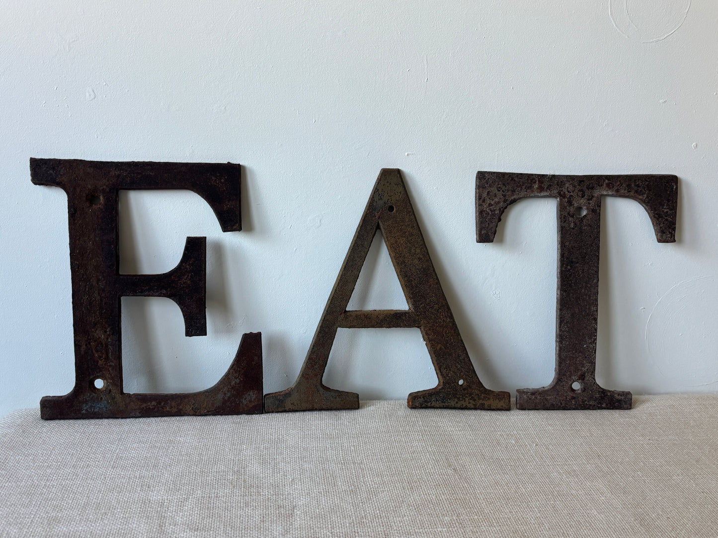 Cast Iron Salvage Industrial LETTERS for Sign or Display