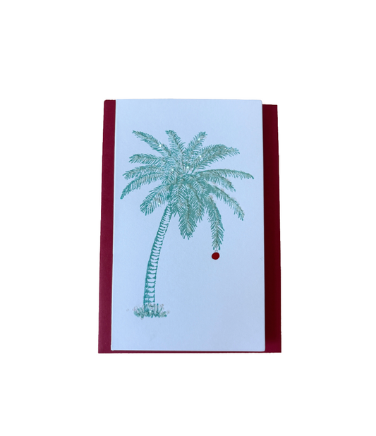 QR Hand Made: Palm Series Christmas Card