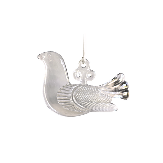 Kosta Boda Dove Bird Art Glass Suncatcher