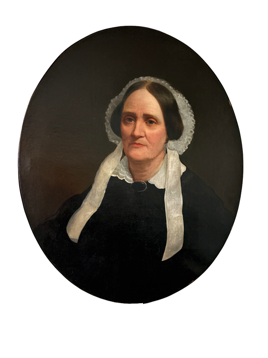19th Century American Oil Portrait of a Woman
