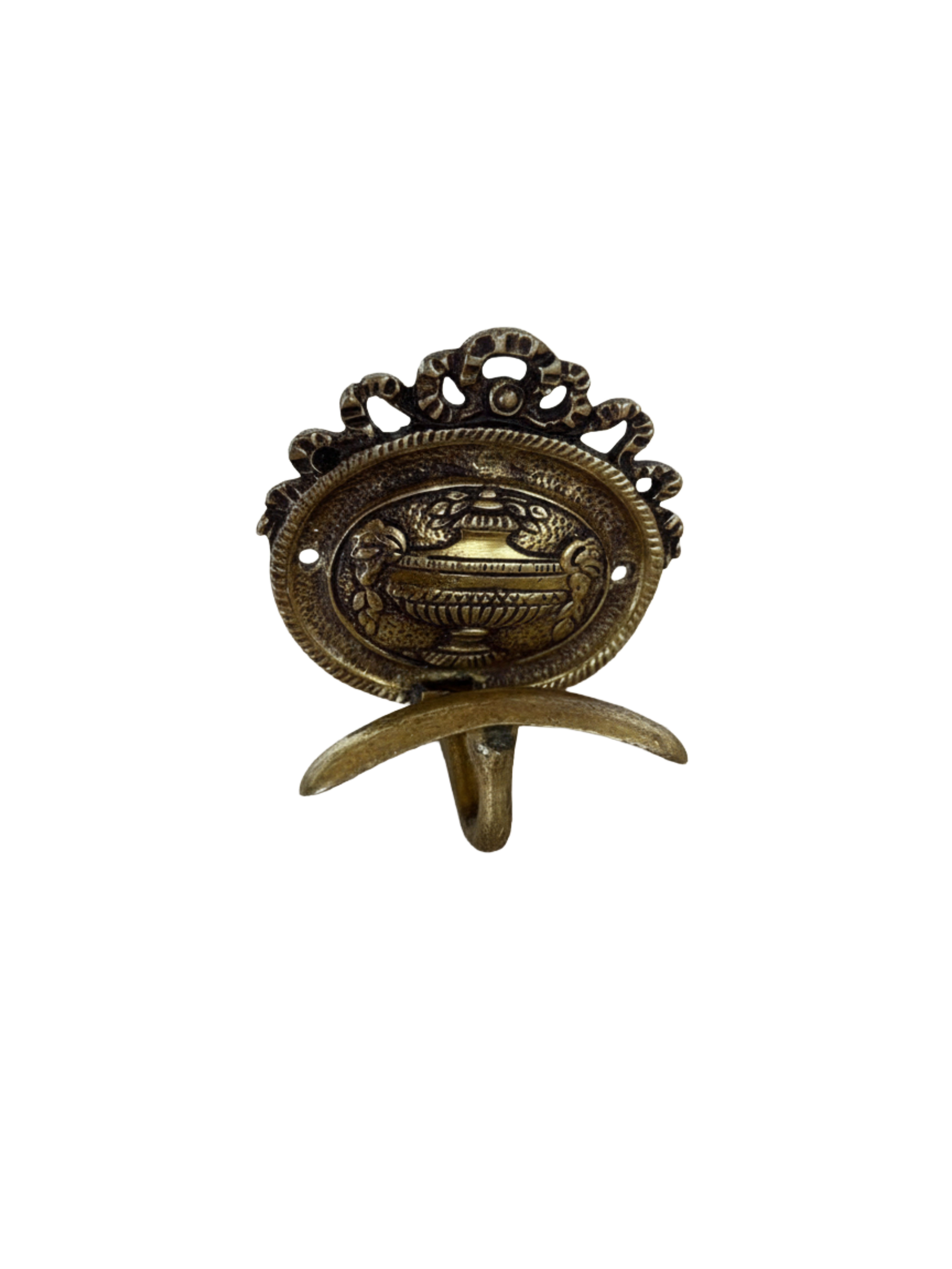 Antique Louis XVI French Brass Coat, Hat or Robe Hook