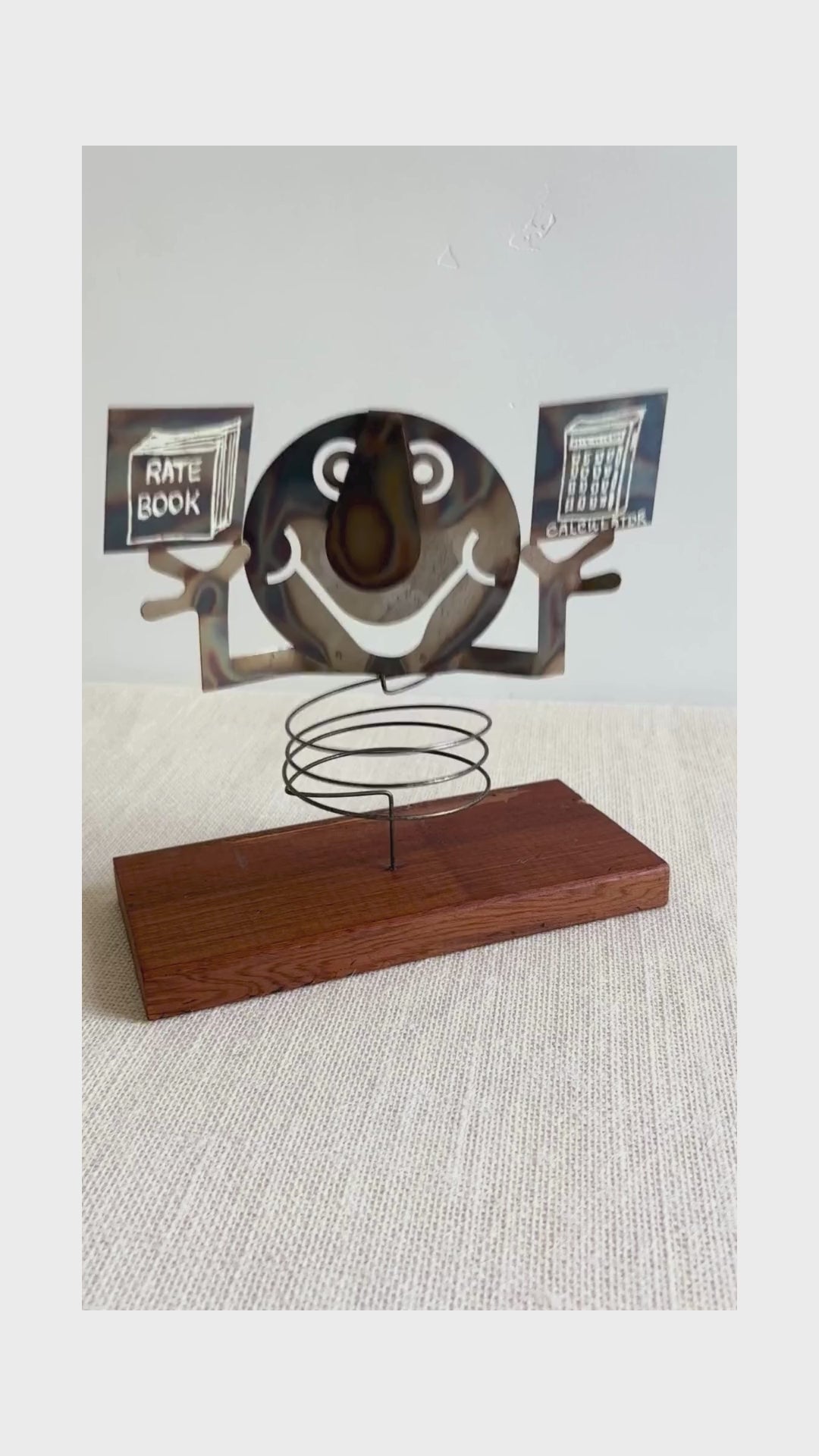 1970s Brutalist Metal Kinetic Sculpture by David Wright