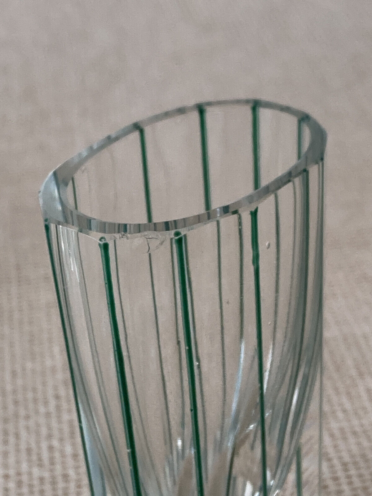 Art Deco Czech Faceted Oval Shot or Liquor Glasses Moser Palda style